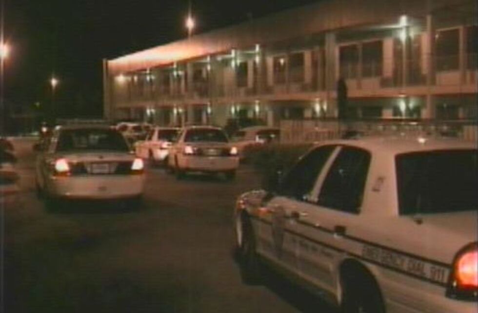 Police on scene at the Masters Inn.