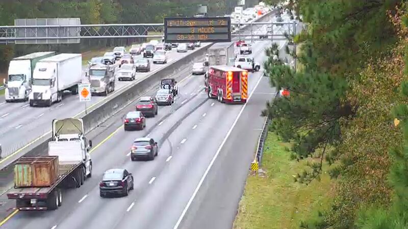 A crash on I-26 Thursday morning that closed two westbound lanes has been cleared.