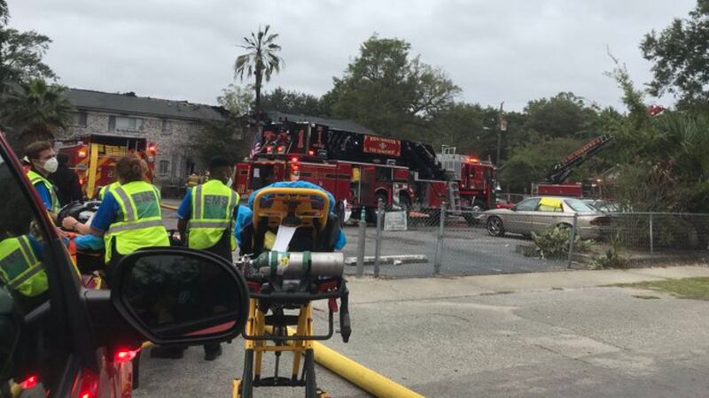 The North Charleston Fire Department is asking people to avoid roadways in the area so that...