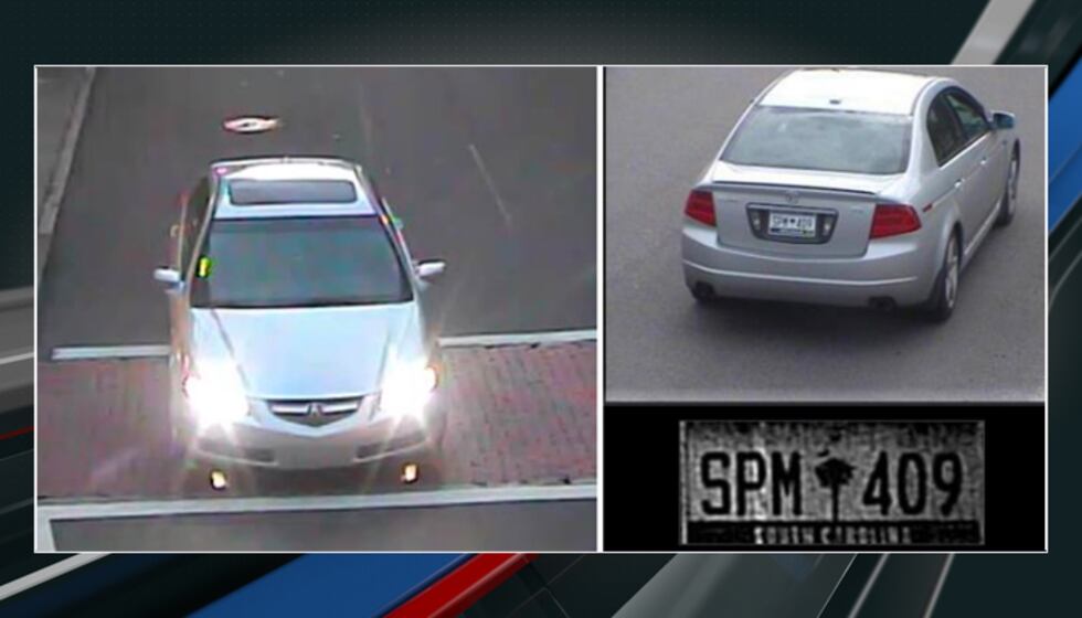 Charleston police officials have released pictures of a vehicle sought in connection to the...