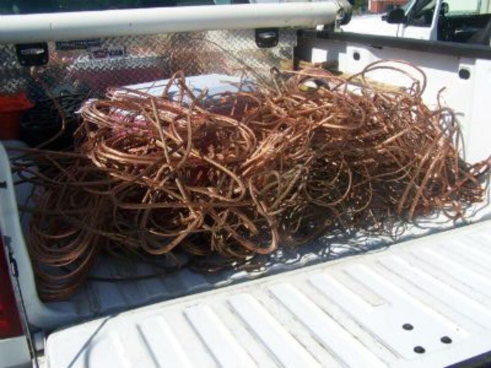 A photo of the stolen copper. (Source: MCPD)