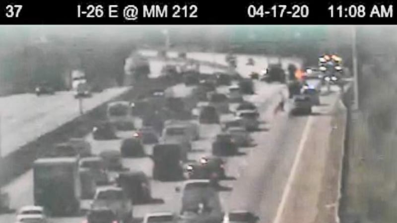 All eastbound lanes of I-26 have reopened after a crash with injuries earlier Friday morning.