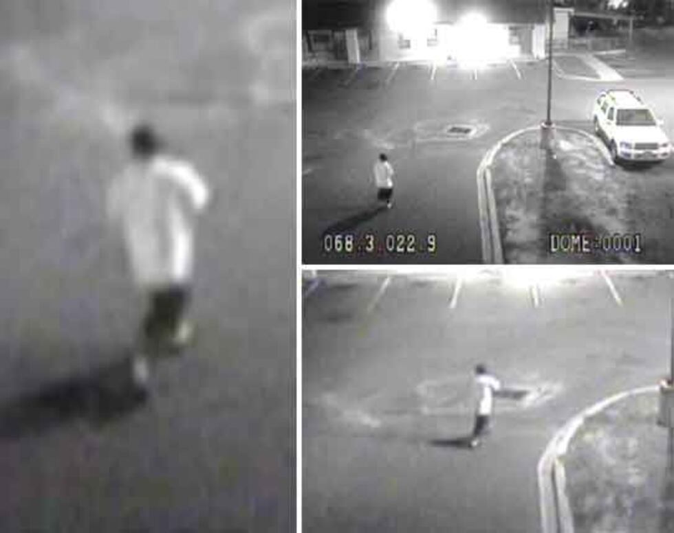 Investigators are interested in talking to the individual, wearing a white t-shirt, seen...