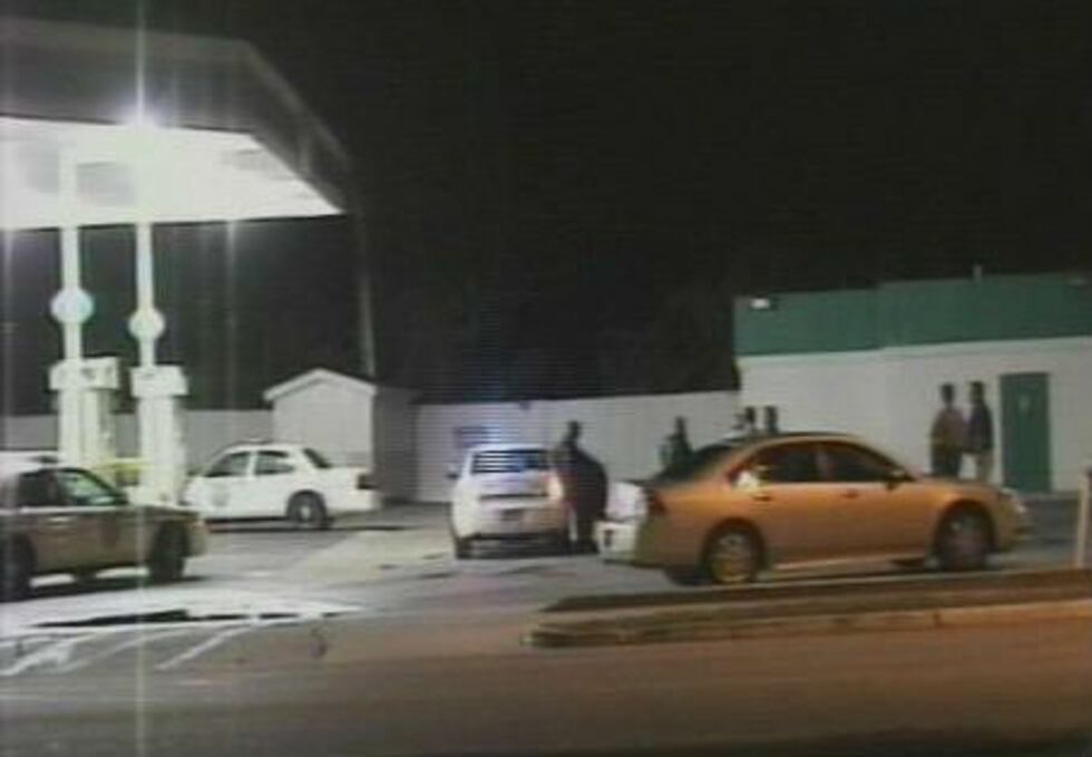 Police on scene following a shooting.