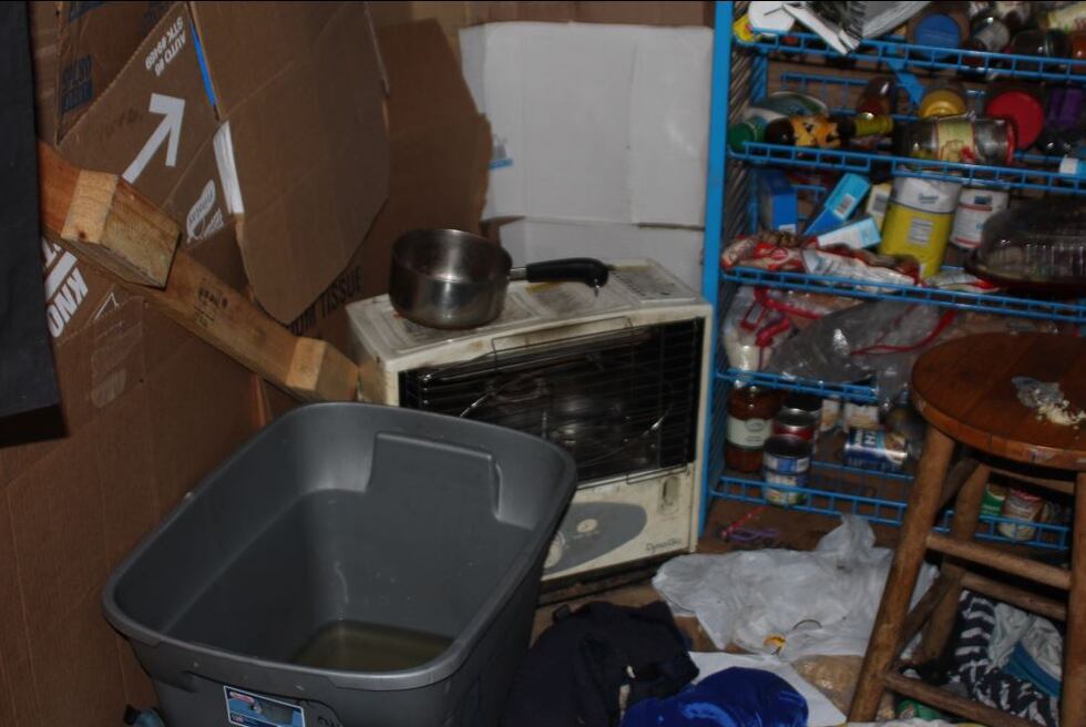 Deputies released photos of a shed where a man said he and his wife and their five children...