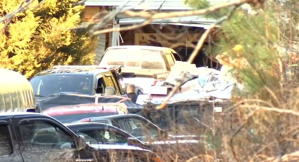Authorities towing a vehicle away from the crash in Spartanburg County. Troopers say a truck...