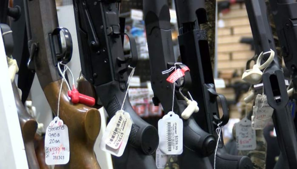 Gun shops say they have placed limits on guns and ammunition as sales soar.