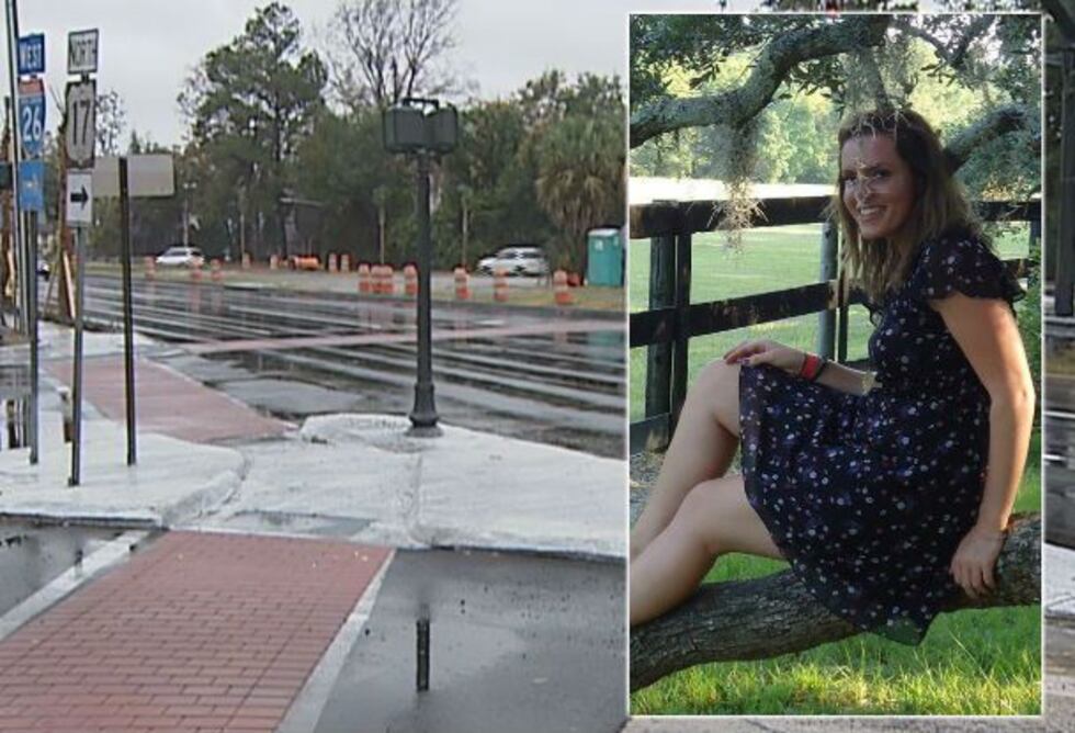 The intersection and the victim. (Source: Facebook)