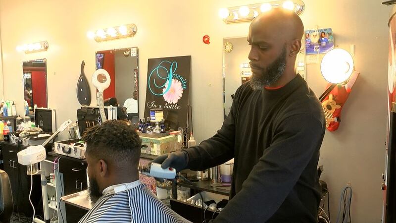 Stephen Heard of the Celebrityz Barbershop in North Charleston, is giving discounts off the...