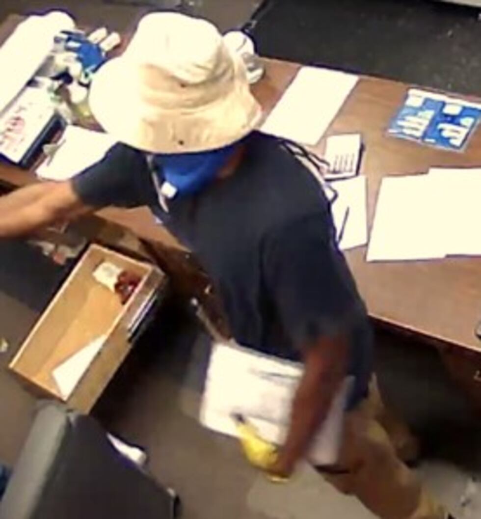 Police say this is a picture of the suspect in Thursday's robbery.