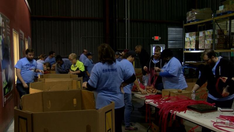 Volunteers during the 2017 Day of Caring.