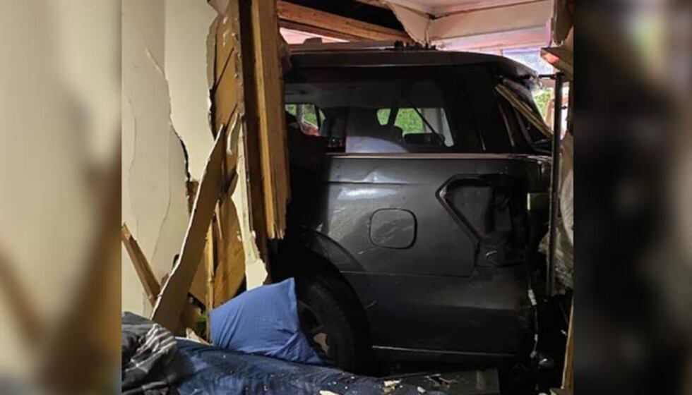 Chiffon McNeil says the family was asleep when she heard a boom around 7 a.m.