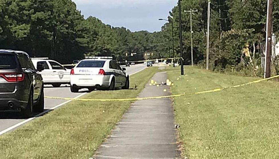Investigators remain on the scene of an officer-involved shooting in North Charleston Thursday...