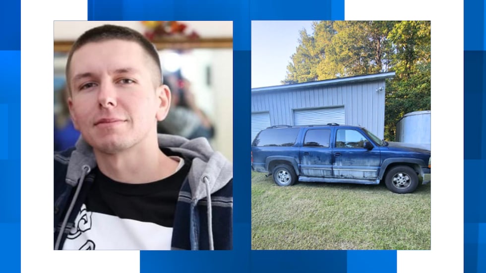 Deputies released pictures of Baum and his vehicle in the Tuesday release.