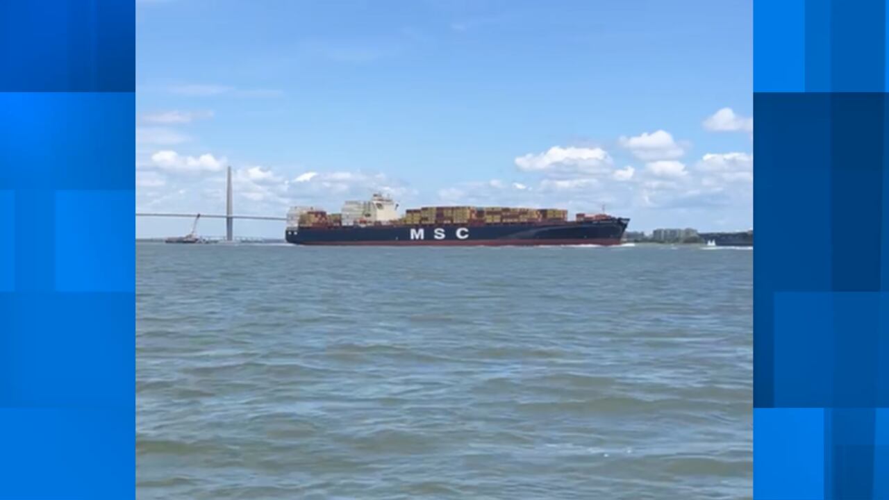Container ship stuck on 'full throttle' prompted temporary Ravenel Bridge closure - Vimarsana News